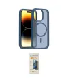 ieg™ iPhone 14 Pro Kılıf Siluet Minimal Prime - Siyah 6D Mat Seramik Hayalet Nano Ekran Koruyucu