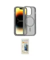 ieg™ iPhone 14 Pro Kılıf Siluet Minimal Prime - Siyah 6D Mat Seramik Hayalet Nano Ekran Koruyucu