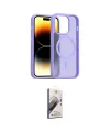 ieg™ iPhone 14 Pro Kılıf Siluet Minimal Prime - Siyah Bilvis 3D Mat Cam Ekran Koruyucu