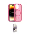ieg™ iPhone 14 Pro Kılıf Siluet Minimal Prime - Siyah Bilvis 3D Mat Cam Ekran Koruyucu