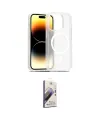 ieg™ iPhone 14 Pro Kılıf Siluet Minimal Prime - Siyah Bilvis 3D Mat Cam Ekran Koruyucu
