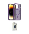 ieg™ iPhone 14 Pro Kılıf Siluet Minimal Prime - Siyah Bilvis Hayalet Cam Ekran Koruyucu