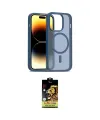 ieg™ iPhone 14 Pro Kılıf Siluet Minimal Prime - Siyah Buffer Cam Ekran Koruyucu
