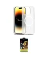 ieg™ iPhone 14 Pro Kılıf Siluet Minimal Prime - Siyah Buffer Cam Ekran Koruyucu