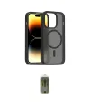 ieg™ iPhone 14 Pro Kılıf Siluet Minimal Prime - Siyah Joko Magic 5D Hayalet Cam