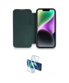 ieg™ iPhone 14 Pro Kılıf Siluet Minimal Serisi - Siyah 3D Antistatik Cam Ekran Koruyucu