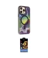 ieg™ iPhone 14 Pro Kılıf Siluet Modern Koleksiyonu - Siyah Buffer Hayalet Cam Ekran Koruyucu