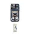 ieg™ iPhone 14 Pro Kılıf Siluet Modern Özel Seri - Şeffaf Pasifik Cam Ekran Koruyucu