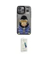 ieg™ iPhone 14 Pro Kılıf Siluet Modern Özel Seri - Şeffaf Pasifik Cam Ekran Koruyucu