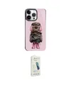 ieg™ iPhone 14 Pro Kılıf Siluet Modern Özel Seri - Şeffaf Pasifik Cam Ekran Koruyucu