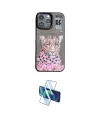 ieg™ iPhone 14 Pro Kılıf Siluet Modern Özel Seri - Siyah 3D Antistatik Cam Ekran Koruyucu