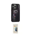 ieg™ iPhone 14 Pro Kılıf Siluet Modern Özel Seri - Siyah 6D Mat Seramik Hayalet Nano Ekran Koruyucu