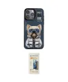 ieg™ iPhone 14 Pro Kılıf Siluet Modern Özel Seri - Siyah 6D Mat Seramik Hayalet Nano Ekran Koruyucu