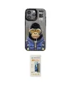ieg™ iPhone 14 Pro Kılıf Siluet Modern Özel Seri - Siyah 6D Mat Seramik Hayalet Nano Ekran Koruyucu