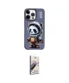 ieg™ iPhone 14 Pro Kılıf Siluet Modern Özel Seri - Siyah Bilvis 3D Mat Cam Ekran Koruyucu