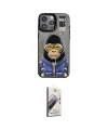 ieg™ iPhone 14 Pro Kılıf Siluet Modern Özel Seri - Siyah Bilvis 3D Mat Cam Ekran Koruyucu