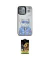 ieg™ iPhone 14 Pro Kılıf Siluet Modern Özel Seri - Siyah Buffer Cam Ekran Koruyucu