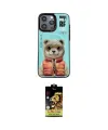 ieg™ iPhone 14 Pro Kılıf Siluet Modern Özel Seri - Siyah Buffer Cam Ekran Koruyucu