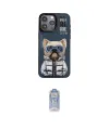 ieg™ iPhone 14 Pro Kılıf Siluet Modern Özel Seri - Siyah Joko Magic 5D Cam