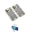 ieg™ iPhone 14 Pro Kılıf Ufuk Doku Prime - Siyah 3D Antistatik Cam Ekran Koruyucu