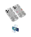 ieg™ iPhone 14 Pro Kılıf Ufuk Doku Prime - Siyah 3D Antistatik Cam Ekran Koruyucu