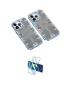 ieg™ iPhone 14 Pro Kılıf Ufuk Doku Prime - Siyah 3D Antistatik Cam Ekran Koruyucu
