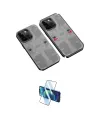 ieg™ iPhone 14 Pro Kılıf Ufuk Doku Prime - Siyah 3D Antistatik Cam Ekran Koruyucu
