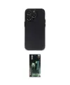 ieg™ iPhone 14 Pro Kılıf Ufuk Minimal Özel Seri - Siyah 360 Mat Full Body Arka Koruyucu