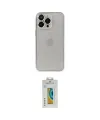 ieg™ iPhone 14 Pro Kılıf Ufuk Minimal Özel Seri - Siyah Polymer Nano Ekran Koruyucu