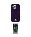 ieg™ iPhone 14 Pro Kılıf Vadi Çizgi Prime - Siyah 360 Mat Full Body Arka Koruyucu