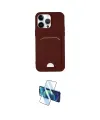 ieg™ iPhone 14 Pro Kılıf Vadi Çizgi Prime - Siyah 3D Antistatik Cam Ekran Koruyucu