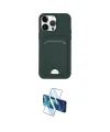 ieg™ iPhone 14 Pro Kılıf Vadi Çizgi Prime - Siyah 3D Antistatik Cam Ekran Koruyucu