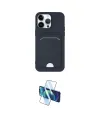 ieg™ iPhone 14 Pro Kılıf Vadi Çizgi Prime - Siyah 3D Antistatik Cam Ekran Koruyucu