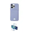 ieg™ iPhone 14 Pro Kılıf Vadi Çizgi Prime - Siyah 3D Antistatik Cam Ekran Koruyucu