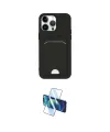ieg™ iPhone 14 Pro Kılıf Vadi Çizgi Prime - Siyah 3D Antistatik Cam Ekran Koruyucu