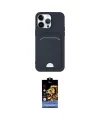 ieg™ iPhone 14 Pro Kılıf Vadi Çizgi Prime - Siyah Buffer Hayalet Cam Ekran Koruyucu