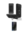 ieg™ iPhone 14 Pro Kılıf Vadi Form Prime - Siyah 3D Antistatik Hayalet Cam Ekran Koruyucu