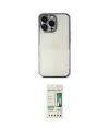 ieg™ iPhone 14 Pro Kılıf Vadi Minimal - Siyah 20D Premium Cam Ekran Koruyucu