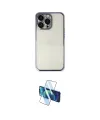 ieg™ iPhone 14 Pro Kılıf Vadi Minimal - Siyah 3D Antistatik Cam Ekran Koruyucu