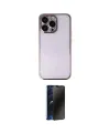 ieg™ iPhone 14 Pro Kılıf Vadi Minimal - Siyah 3D Antistatik Hayalet Cam Ekran Koruyucu