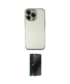 ieg™ iPhone 14 Pro Kılıf Vadi Minimal - Siyah 3D Antistatik Hayalet Cam Ekran Koruyucu