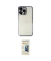 ieg™ iPhone 14 Pro Kılıf Vadi Minimal - Siyah 6D Mat Seramik Hayalet Nano Ekran Koruyucu