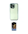 ieg™ iPhone 14 Pro Kılıf Vadi Minimal - Siyah Buffer Hayalet Cam Ekran Koruyucu