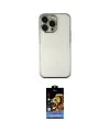 ieg™ iPhone 14 Pro Kılıf Vadi Minimal - Siyah Buffer Hayalet Cam Ekran Koruyucu