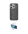 ieg™ iPhone 14 Pro Kılıf Vadi Özel Seri - Siyah 3D Antistatik Cam Ekran Koruyucu