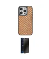 ieg™ iPhone 14 Pro Kılıf Vadi Özel Seri - Siyah 3D Antistatik Hayalet Cam Ekran Koruyucu