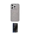 ieg™ iPhone 14 Pro Kılıf Vadi Özel Seri - Siyah 3D Antistatik Hayalet Cam Ekran Koruyucu