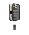 ieg™ iPhone 14 Pro Kılıf Yadigar Doku Özel Seri - Siyah Joko Magic 5D Hayalet Cam