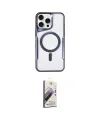 ieg™ iPhone 14 Pro Kılıf Yadigar Klasik Özel Seri - Siyah Bilvis 3D Mat Cam Ekran Koruyucu
