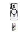 ieg™ iPhone 14 Pro Kılıf Yadigar Klasik Özel Seri - Siyah Bilvis 3D Mat Cam Ekran Koruyucu